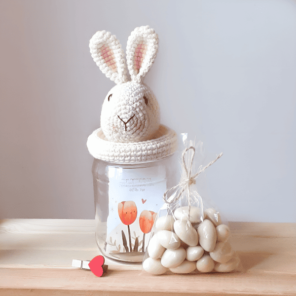 Баночка интерьерная вязаная