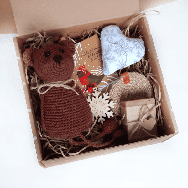 мишка амигуруми