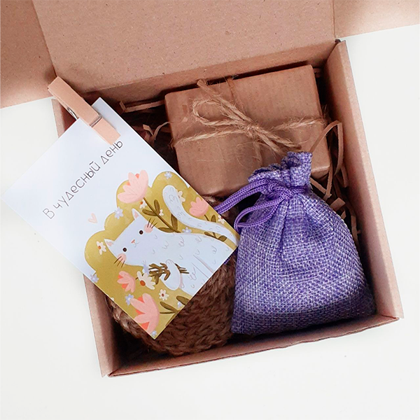 подарочный набор с лавандой