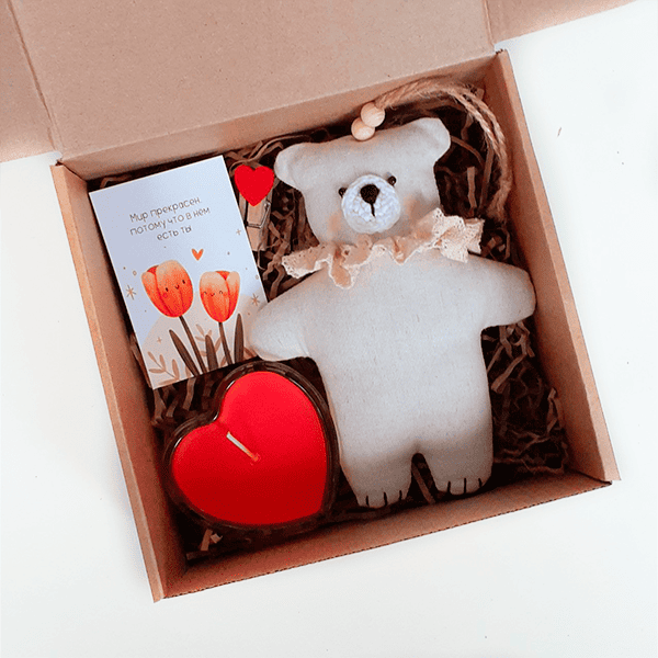 мишутка из хлопка